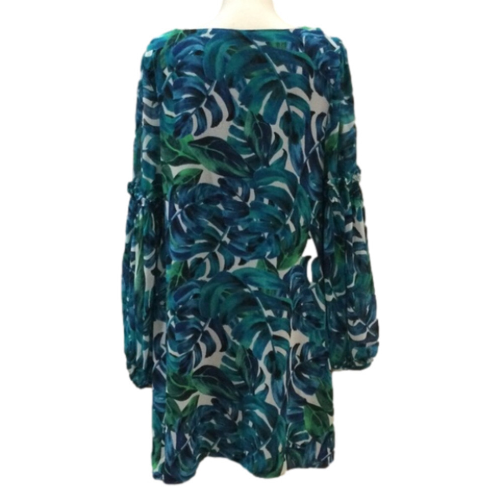Anthropologie x Chloe Oliver Parterre Palms Swing Dress, Size Medium - Picture 6 of 13